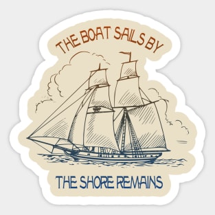 Sailing proverb Sticker